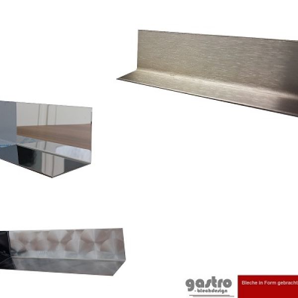 Edelstahl Winkel geschliffen Kantenschutzprofil 2,5 Meter Edelstahl Winkel geschliffen Kantenschutzprofil 2,5 Meter